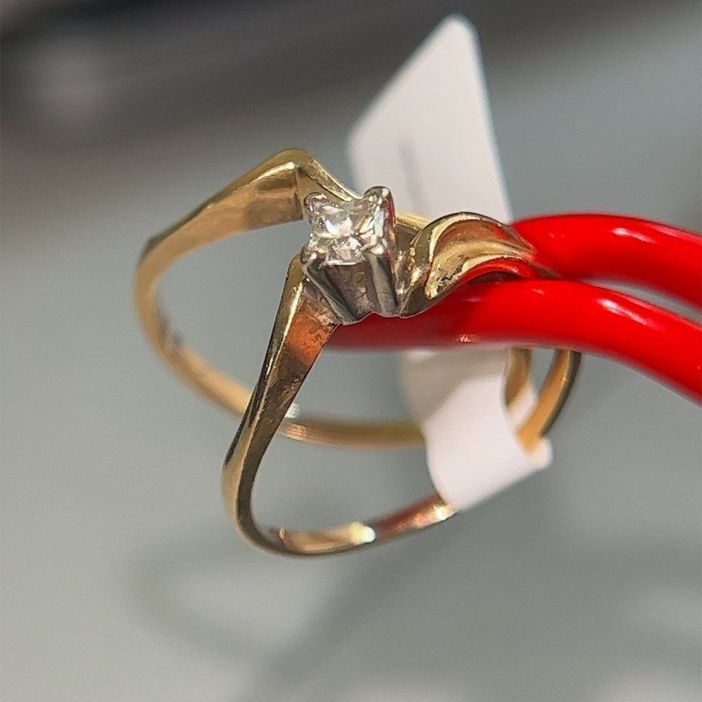 14k Princess Diamond Ring Set - Picture 7 of 12